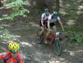 Před brodem v Halounech (foto: Sáva, petebike.com)