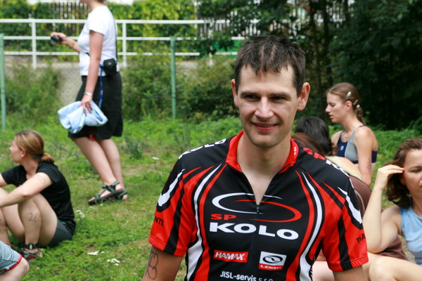 Tom po rozjížďce před první disciplínou (foto: tom@drb.cz)