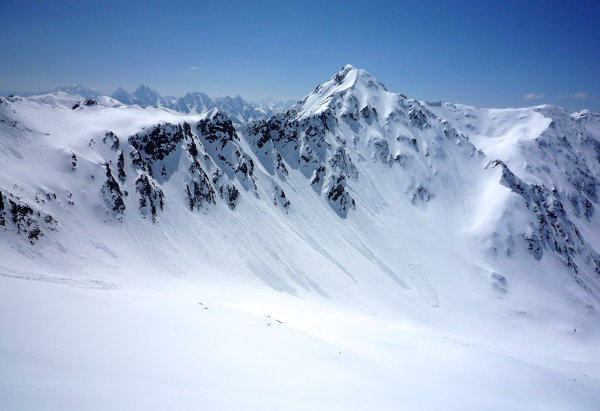 Výhled na Kaserspitze (Hinterbergkofel)
